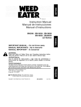 Weed Eater BV2000LE TYPE 2 Le manuel du propriétaire