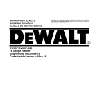 DeWalt DW897 TYPE 1 Le manuel du propriétaire