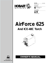 HobartWelders AIRFORCE 625 and ICE-40C TORCH Le manuel du propriétaire