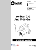 HobartWelders IRONMAN 230 AND H200L4-15 GUN Le manuel du propriétaire