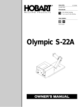 HobartWelders OLYMPIC S-22A Le manuel du propriétaire