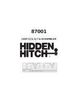 Hidden Hitch 87001 Manuel utilisateur