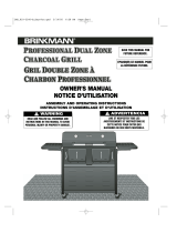 Brinkmann professional Dual zone charcoal grill Le manuel du propriétaire