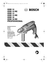 Bosch GSB 10 PROFESSIONAL Operating Instructions Manual