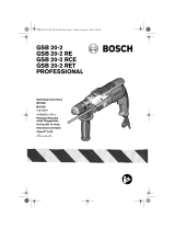 Bosch PROFESSIONAL GSB 20-2 RE Operating Instructions Manual