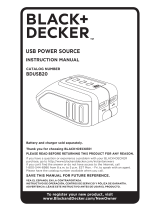 Black & Decker BDUSB20 Manuel utilisateur