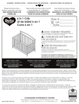 Delta Children Emery Deluxe 6-in-1 Convertible Crib Assembly Instructions