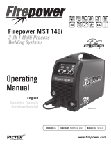 ESAB Firepower MST 140i 3-IN-1 Multi Process Welding System Manuel utilisateur