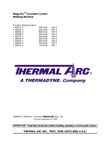 Thermal Arc Mega-ArcConstant Current Welding Machine Guide d'installation