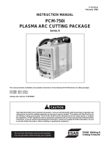 ESAB PCM-750i Plasma Arc Cutting Package Manuel utilisateur