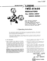 J.T.Baker CHEMICAL Linde Two-Stage Regulators Nos.568160-568167 568254-568260 Troubleshooting instruction