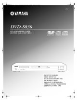 Yamaha DVD-S830 Le manuel du propriétaire