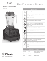 Sharper Image Vitamix® Explorian™ Series E310 Professional Blender Le manuel du propriétaire