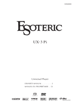 TEAC Esoteric UX-3 Pi Le manuel du propriétaire