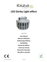 Ibiza Light & Sound 8-KANAAL DMX LED DERBY LICHTEFFECT (LED-DERBY) Le manuel du propriétaire