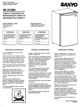 Sanyo SR-3720M - Counter-High Refrigerator Manuel utilisateur