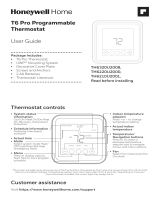 Honeywell Home T6 Pro Programmable Thermostat Le manuel du propriétaire