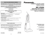 Panasonic MC-V5204 Le manuel du propriétaire