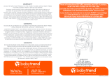 Baby Trend XCEL-R8 Jogger (2020) Le manuel du propriétaire