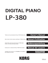 Korg LP-380 Le manuel du propriétaire