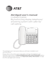 ATT CL4940/CD4930 Phone System Manuel utilisateur