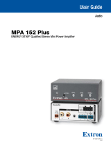 Extron MPA 152 Plus Manuel utilisateur