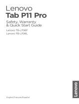 Lenovo Tab P11 Pro Guide de démarrage rapide