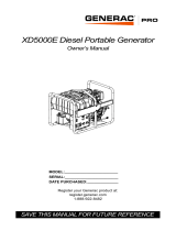 Generac XD5000E G0068640 Manuel utilisateur