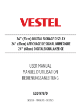 VESTEL ED24V78/D Manuel utilisateur