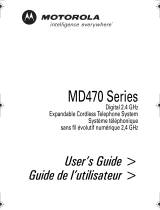Motorola MD471 - 2.4 GHz Digital Expandable Cordless Speakerphone Manuel utilisateur
