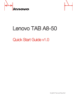 Lenovo TAB A8-50 Guide de démarrage rapide
