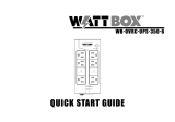 WattBox WB-OVRC-UPS-350-6 Guide de démarrage rapide