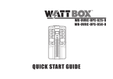 WattBox WB-OVRC-UPS-625-8 Guide de démarrage rapide