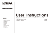 Unika MT series Le manuel du propriétaire