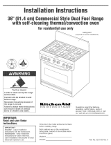 KitchenAid KDRP462LSS05 Guide d'installation