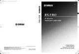Yamaha RX-V863 Le manuel du propriétaire