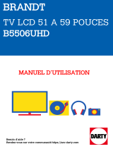 Brandt B5506UHD Le manuel du propriétaire