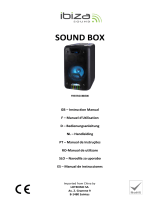 Ibiza 300W HI Power Sound Box USB, BT,MIC+GUITAR IN + LEDs (FREESOUND300) Le manuel du propriétaire