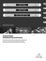 Behringer EUROPOWER EPQ900 Guide de démarrage rapide