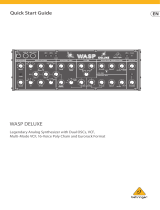Behringer WASP DELUXE Legendary Analog Synthesizer Mode d'emploi
