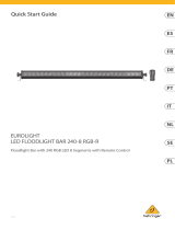 Behringer LED FLOODLIGHT BAR 240-8 RGB-R Guide de démarrage rapide