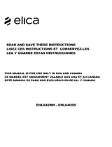 ELICA  EHL640SS  Le manuel du propriétaire
