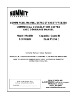 Summit SCFM252W Le manuel du propriétaire