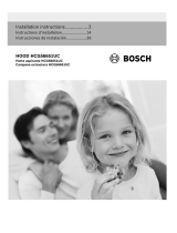 Bosch Benchmark  HCG56651UC  Guide d'installation