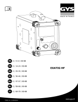 GYS EXATIG - HF BOX Le manuel du propriétaire