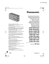 Panasonic RF-D10 noire Le manuel du propriétaire