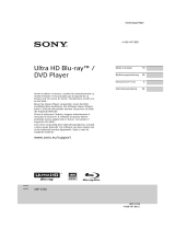 Sony UBP-X700B Le manuel du propriétaire