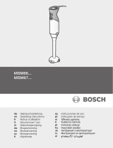 Bosch MSM67160 ERGOMIXX Le manuel du propriétaire
