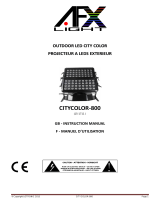 afx light CITYCOLOR800 Le manuel du propriétaire