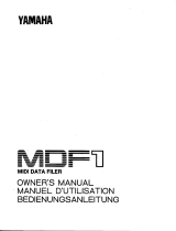 Yamaha MDF1 Le manuel du propriétaire